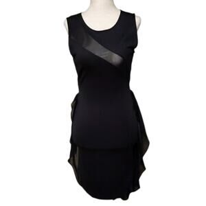 It Girl Black Sleeveless Body-Con LBD Dress S